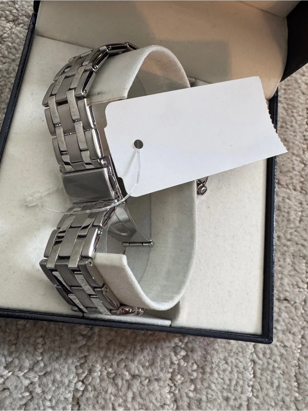 NWT Men's Stainless Steel Chronograph Watch - Silver